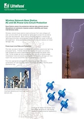無線ネットワーク基地局 AC および DC 電力線回路保護 アプリケーションノート 無線ネットワーク基地局 AC および DC 電力線回路保護 アプリケーションノート